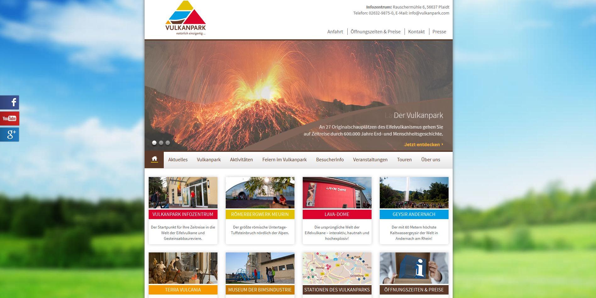 Neue Website des Vulkanparks ist online